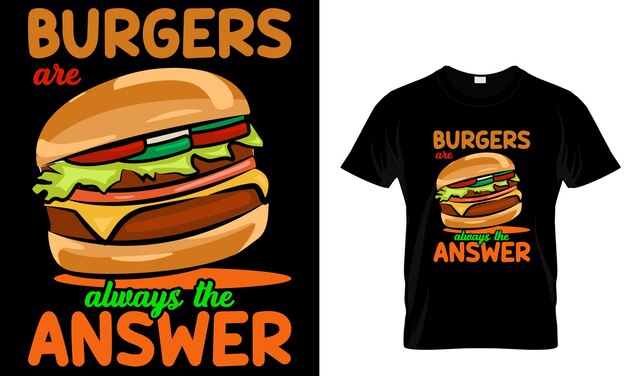 Burger T-shirt Grafisch ontwerp en illustratie