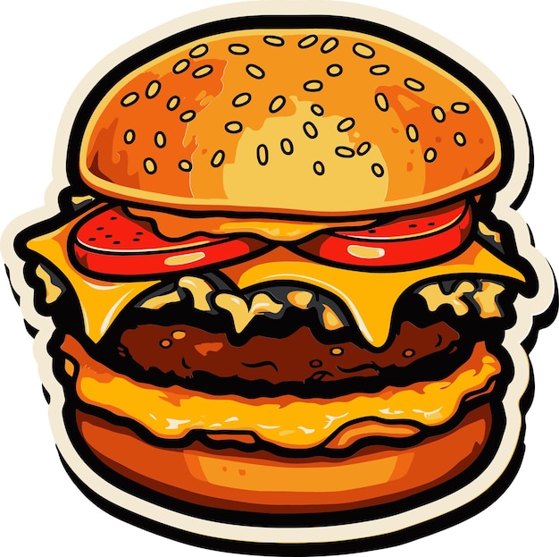 Burger Vector Designs for Projects Vectorized Burger Clipart Collection