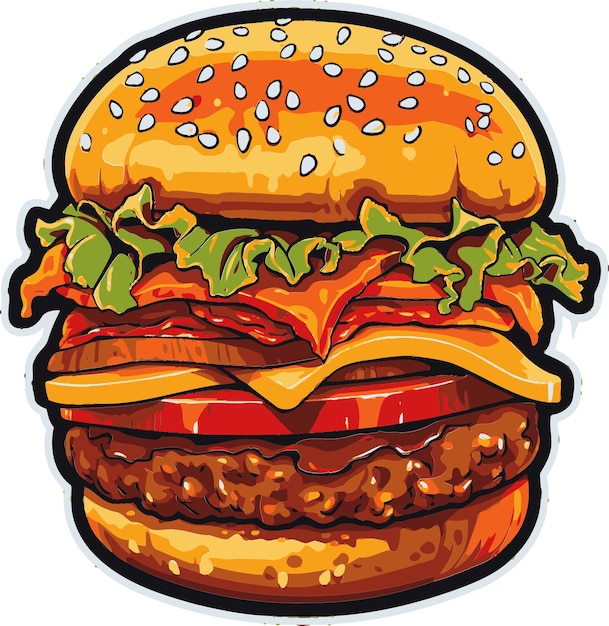 Burger Vector Elements Treasury Vector Burgers Graphic Selection