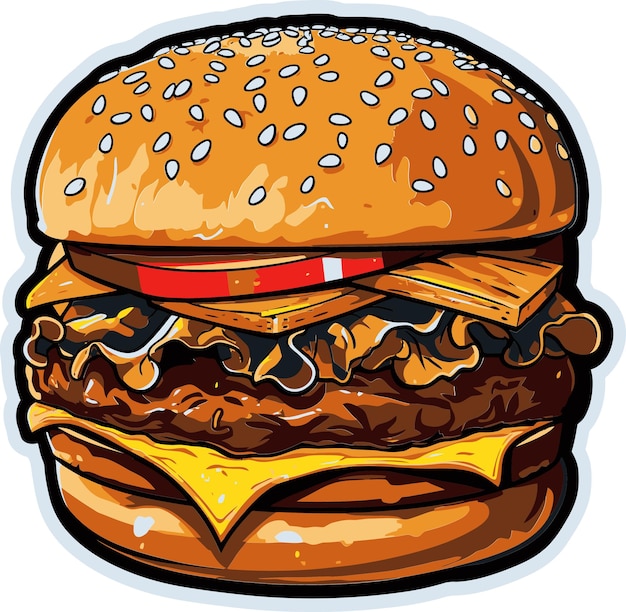 Vector burger vector graphics collection vector burgers design vault