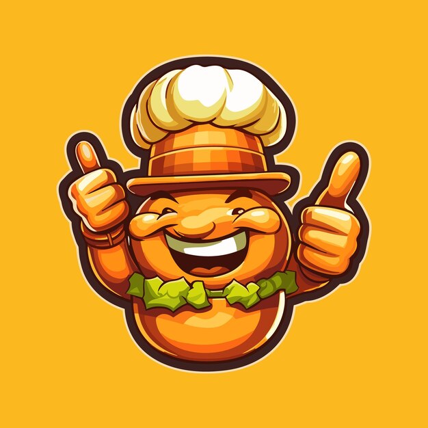 Burger vector icon illustration