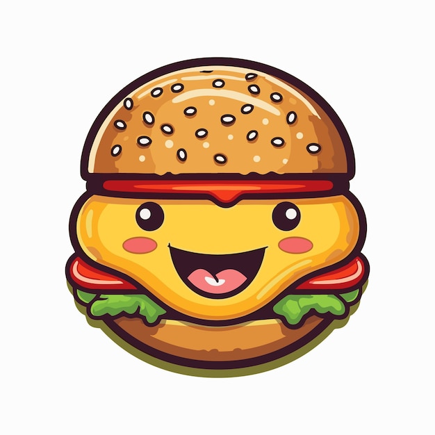 Иллюстрация векторной иконки бургера