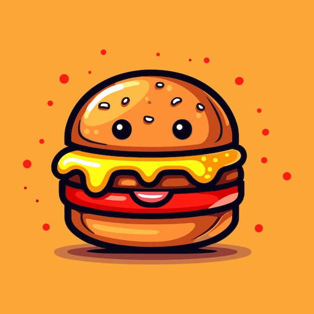 burger vector icon illustration