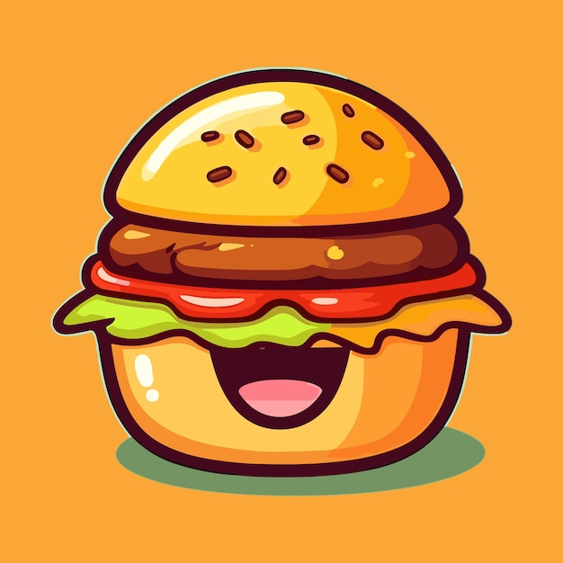 burger vector icon illustration