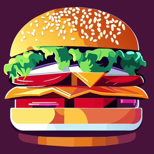 Vector burger vector illustratie
