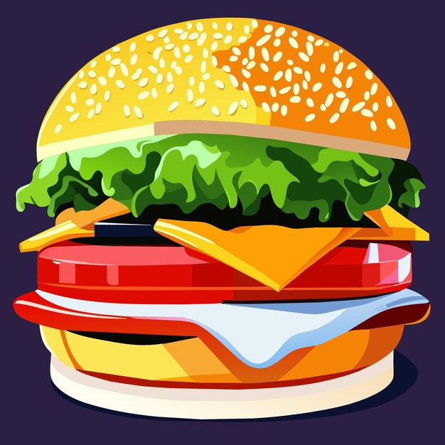 Vector burger vector illustratie