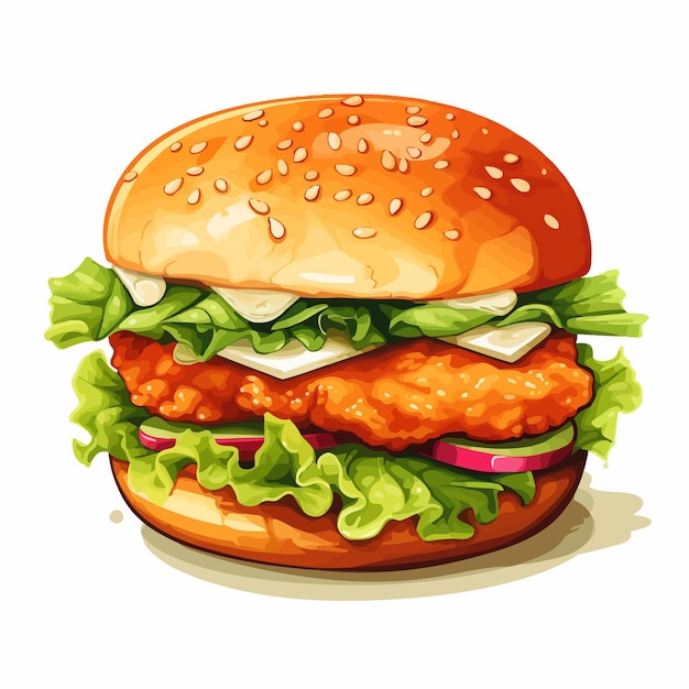 burger vector illustration