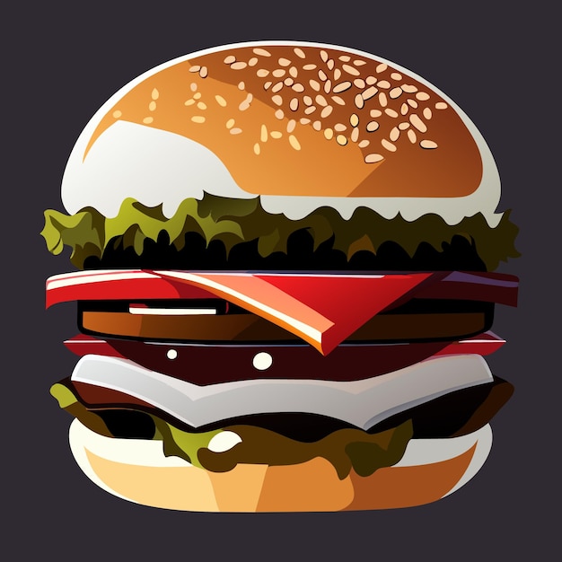 Vector burger vector illustration