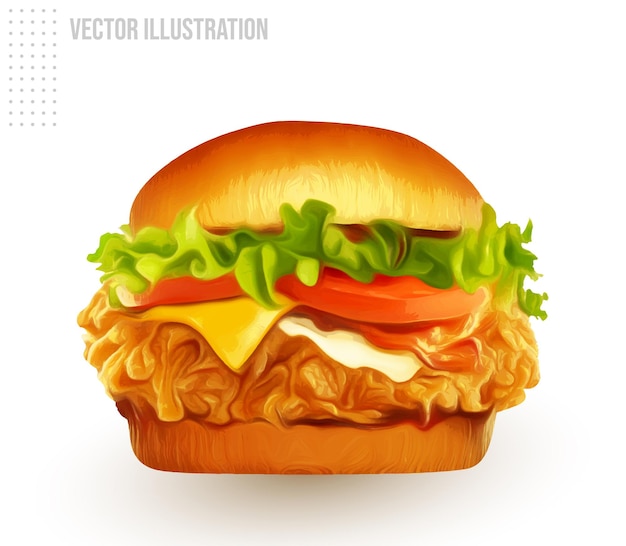 Vector burger vector illustration