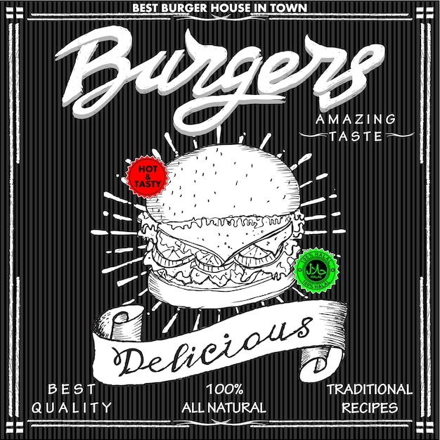 Vector burger