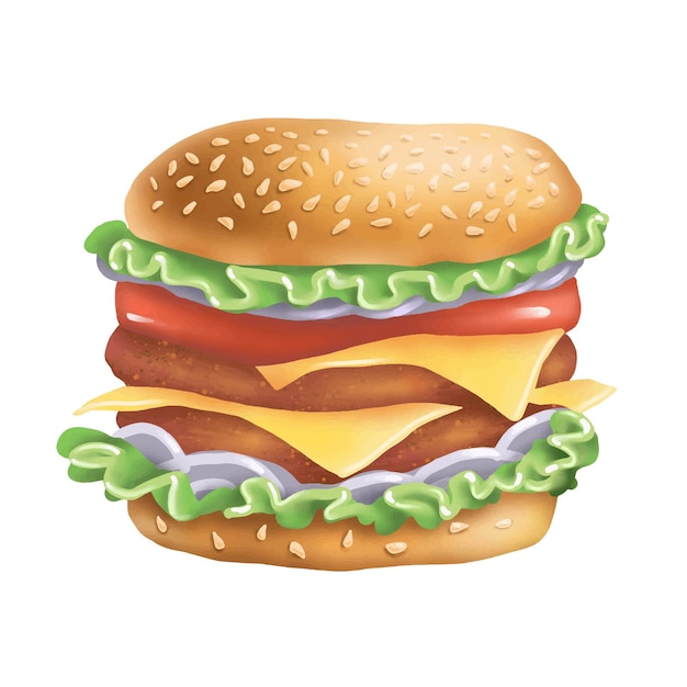 Vector burger