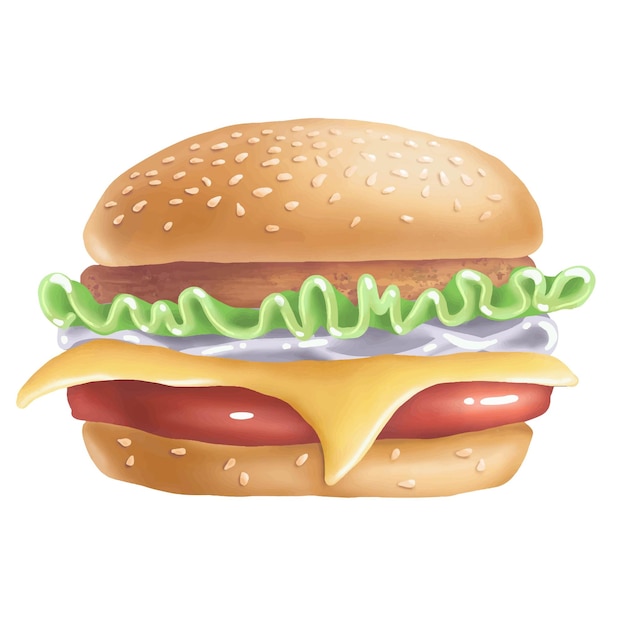 Vector burger