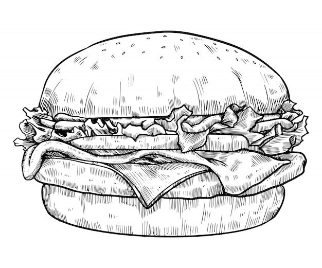Vector burger