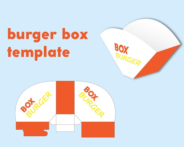 burgers box template