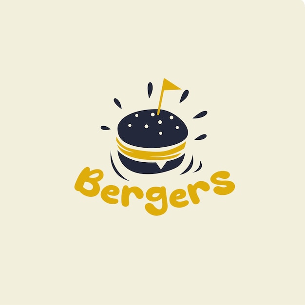 Вектор Логотип флага burgers golf