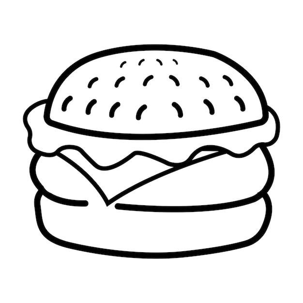 Шаблон векторного логотипа бургеров