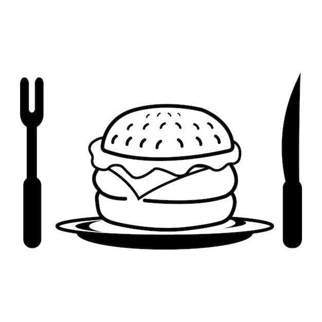 Burgers icon logo vector design template