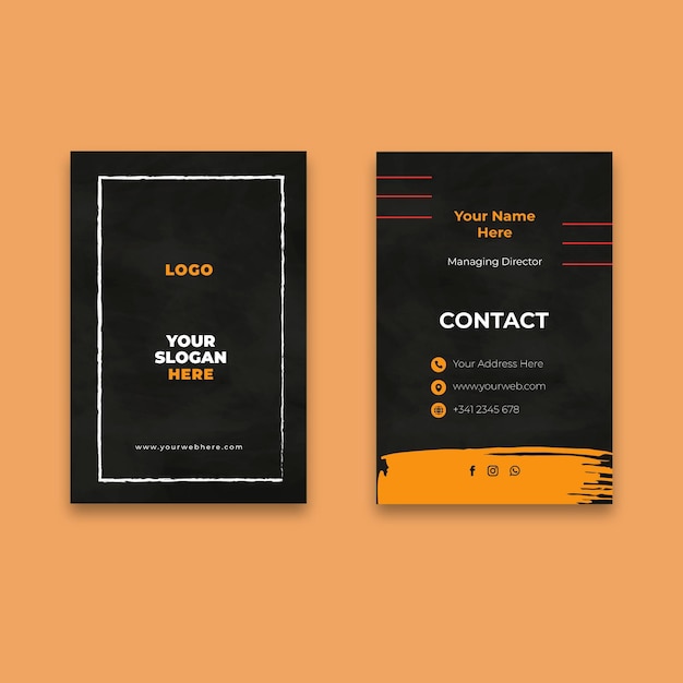 burgers restaurant business card template