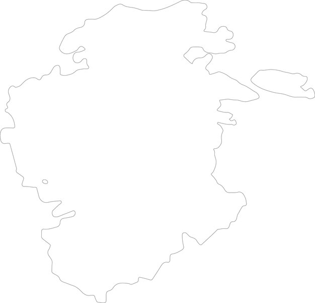 Burgos Spain outline map