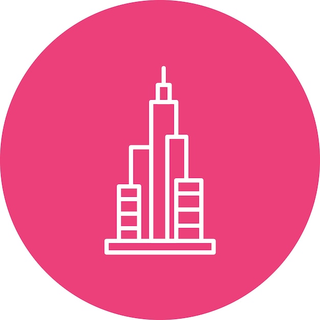 Burj Khalifa icon vector image Can be used for Dubai