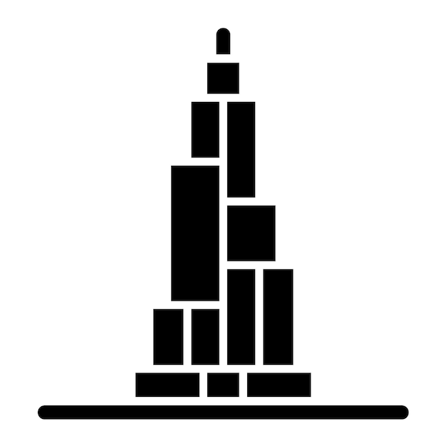 Burj Khalifa Vector Illustratie Stijl