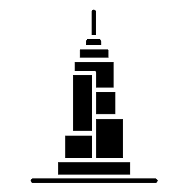 Burj Khalifa Vector Illustration Style