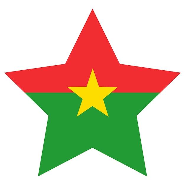 Vector burkina faso flag flag of burkina faso shape