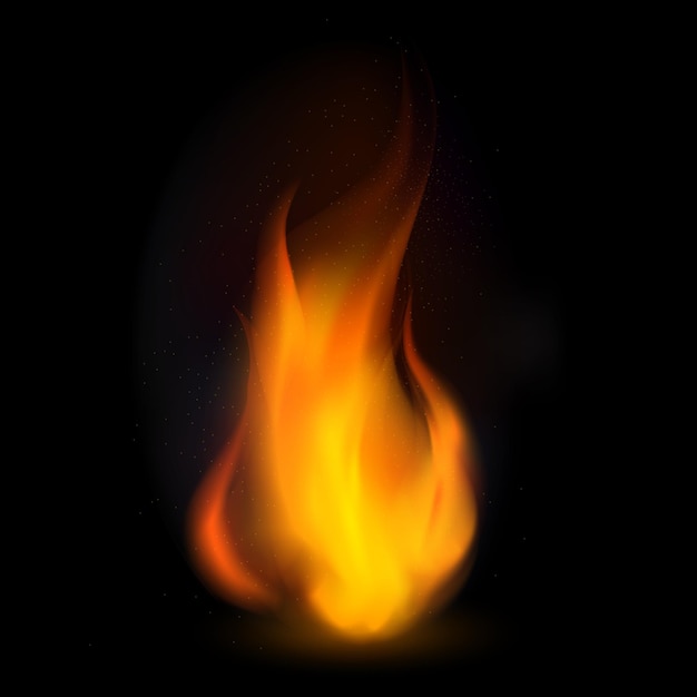 Fiamma di fuoco ardente