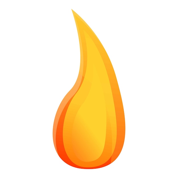 ベクトル 燃える炎のアイコン 白い背景で隔離の web デザインのための燃える炎のベクトルのアイコンの漫画