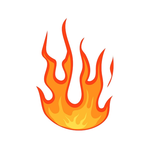 Orange Flame Clipart Hd PNG, Red Orange Burning Flame Clipart, Red