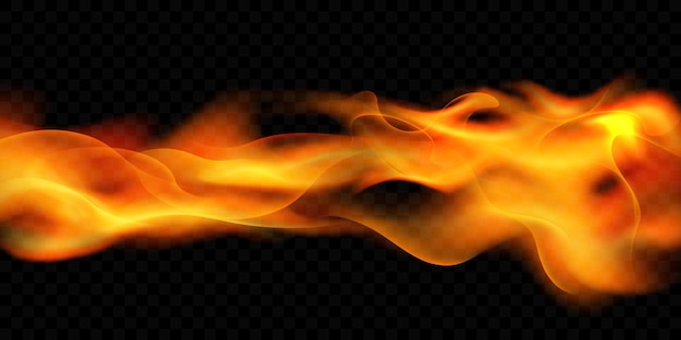 Vector burning red hot sparks realistic fire flames abstract background