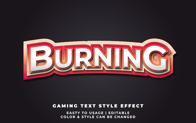 Эффект burning text style для идентичности команды e-sport