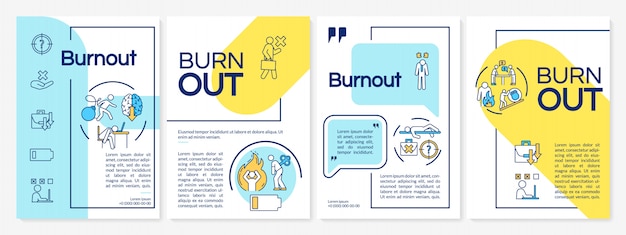 Burnout brochure template