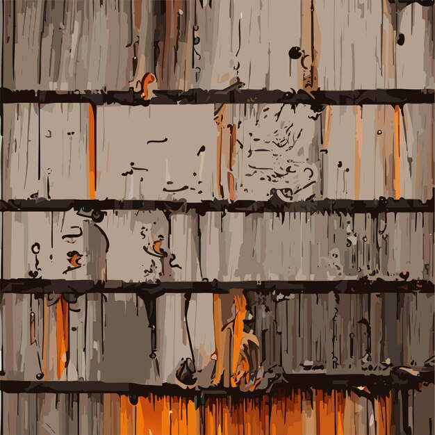 Vector burnt and aged wood tile texture