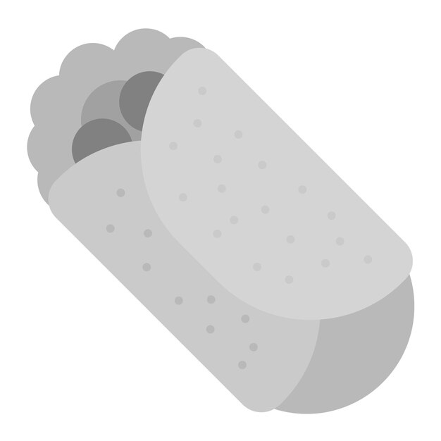 Vector burrito icon vector image can be used for food delivery