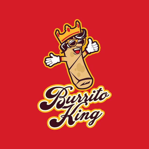 Burrito king illustration logo