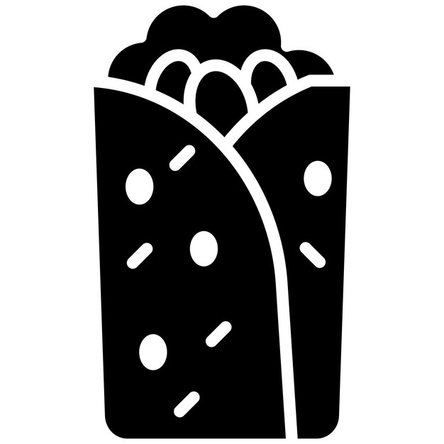 Burrito vector illustratie stijl