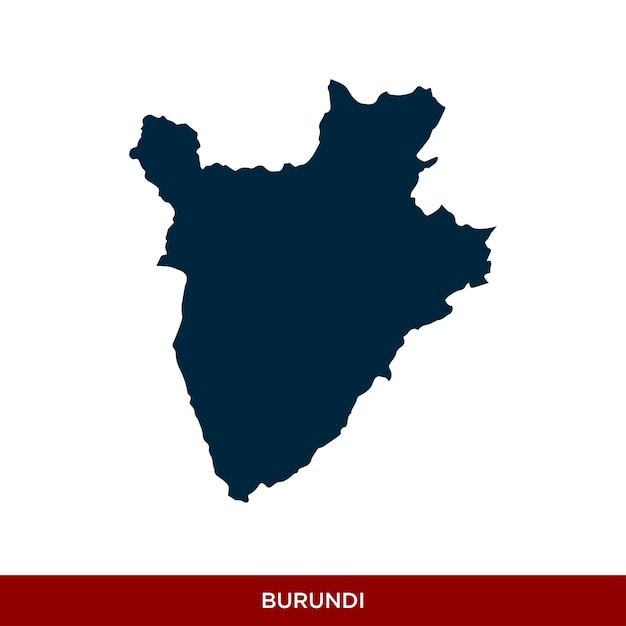 Burundi land kaart pictogram Vector ontwerpsjabloon