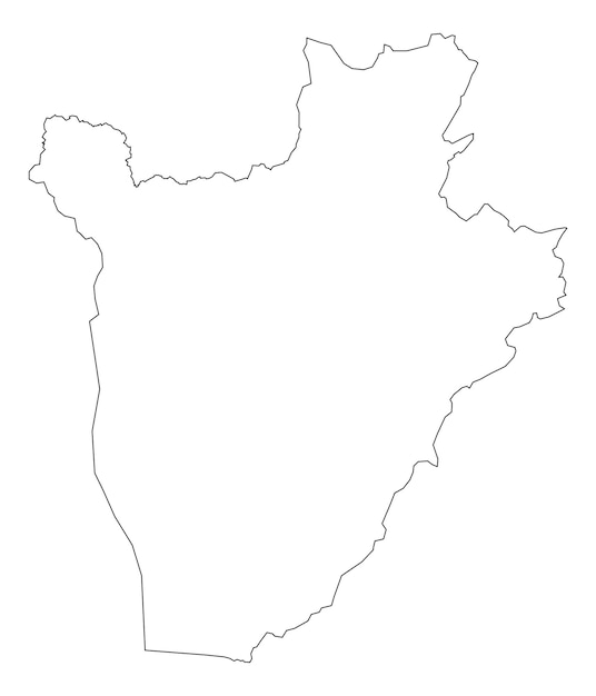 burundi Map design outline Map illustration