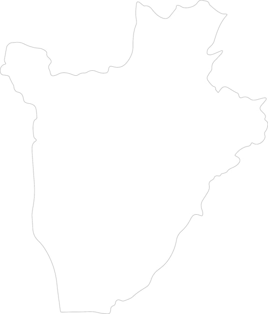 Vector burundi outline map