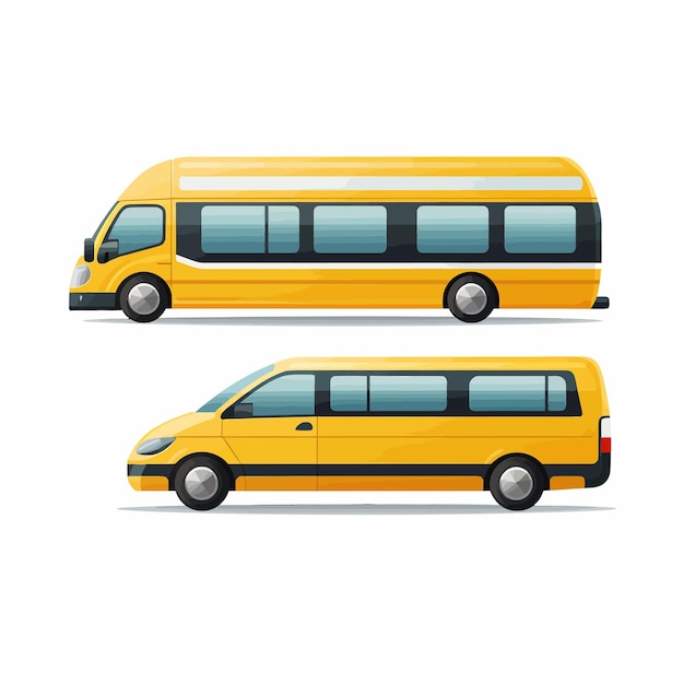 Vettore bus_and_taxi_icon_vector