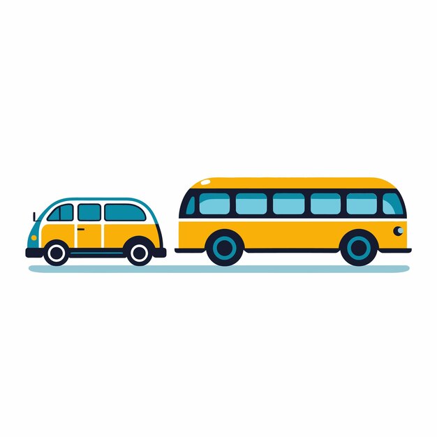 ベクトル bus_and_taxi_icon_vector