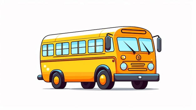 Vector bus cartoon vector