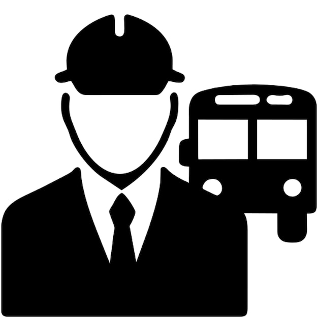bus driver pictogram
