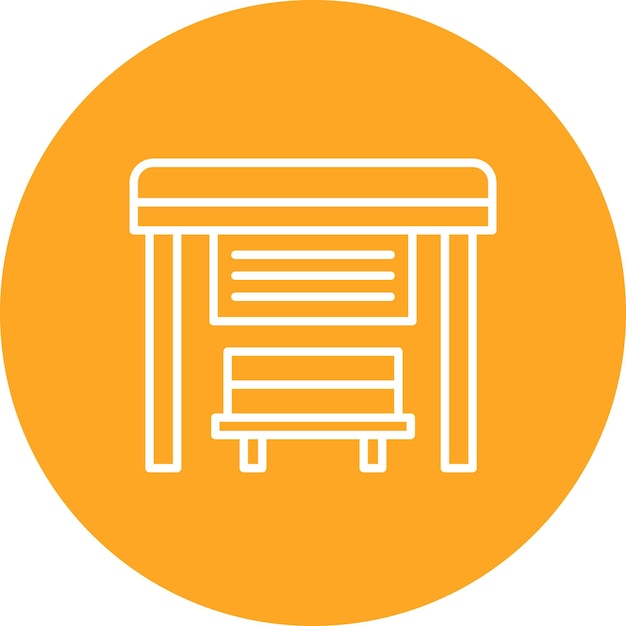 bus stop icon vector image can be used for city elements