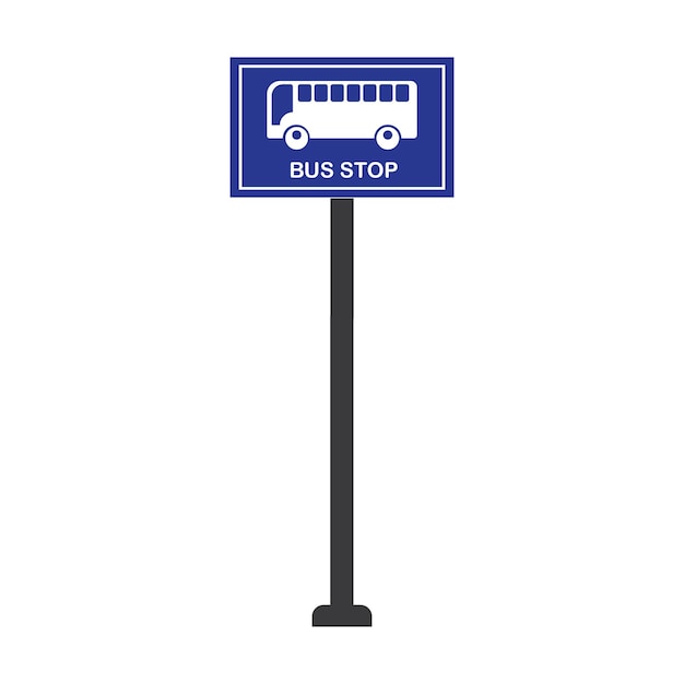 Vector bus stop icon