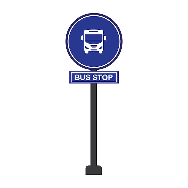 Vector bus stop icon