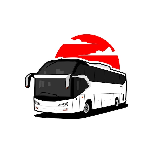 bus transportation vector illustration