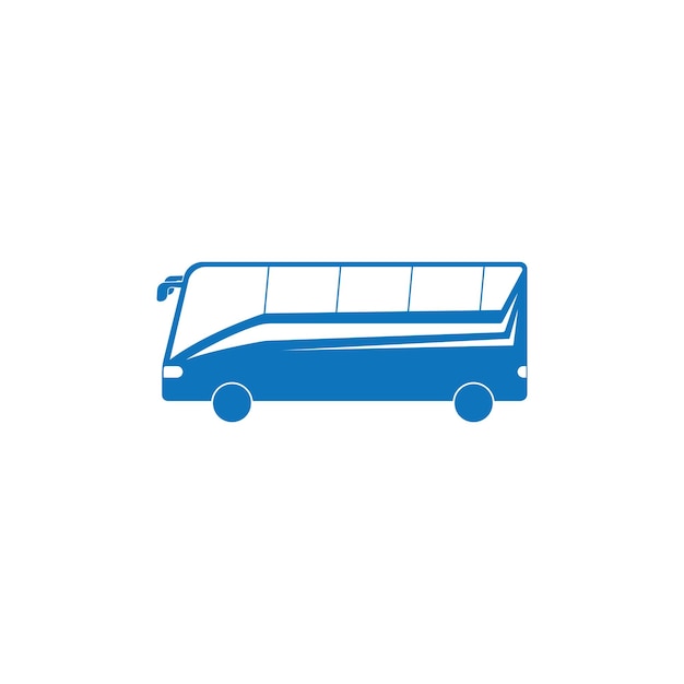 Modello di logo di autobus di viaggio in autobus