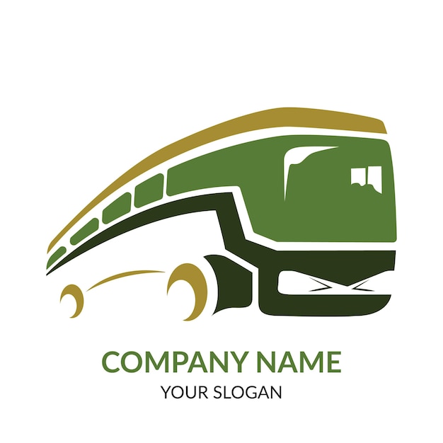 Bus vector logo design car logo design